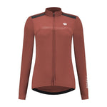 Rogelli Women's Long Sleeve T-Shirt MONO Brown barna póló