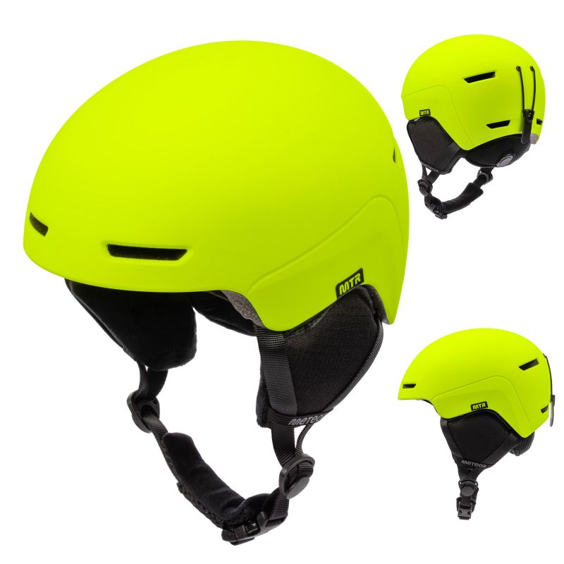 Meteor Avalo S Ski Helmet 53-55 cm Neon Yellow uniw helmets