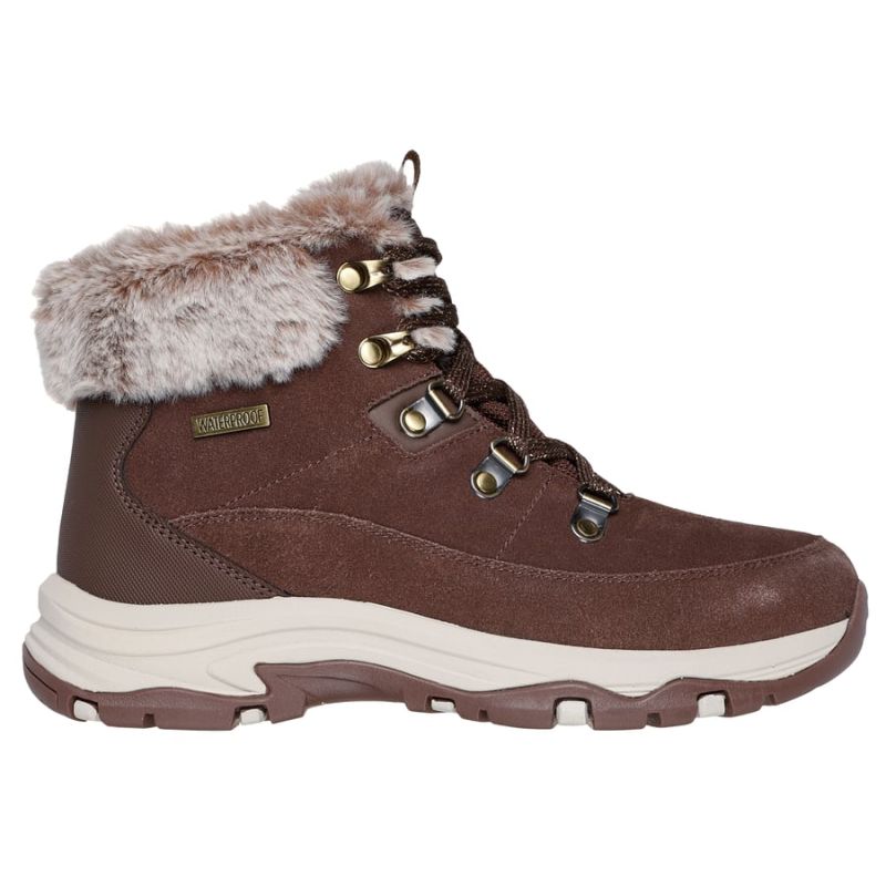 Skechers Women’s Waterproof Winter Boots TREGO-SNOW WORRIES 167882 CHOC utcai cipő 167882CHOC