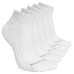 Skechers 5pk Unisex 1/2 Terry Qtr Crew White