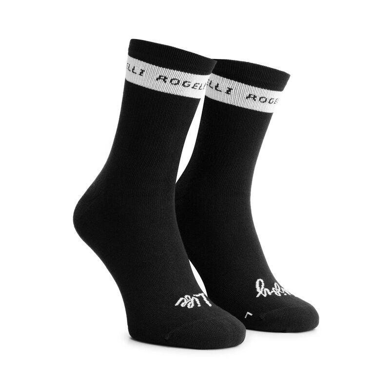 Rogelli CASUAL STRIPE socks black fekete zokni