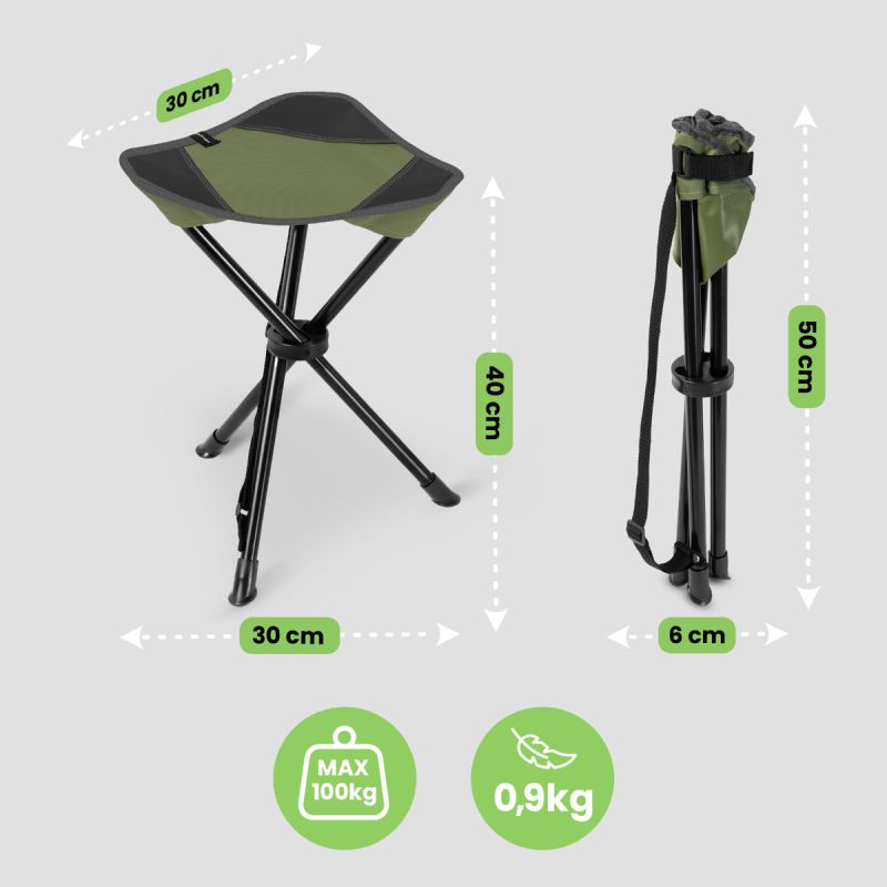 Spokey FISHER Fishing Tripod Stool papucs SPK-946626