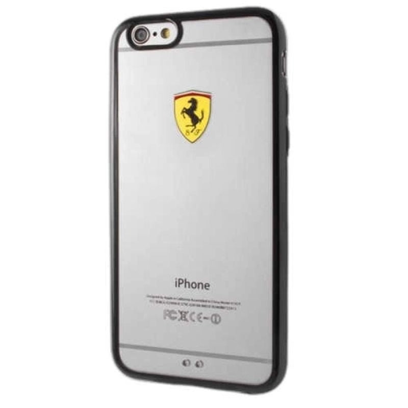 Ferrari Hardcase FEHCP6BK iPhone 6/6S racing shield transparent fekete pulóver