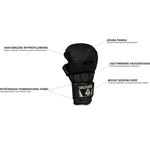 MMA Sparring Gloves for Women S - Black Master - Valor Series | DBX Bushido
