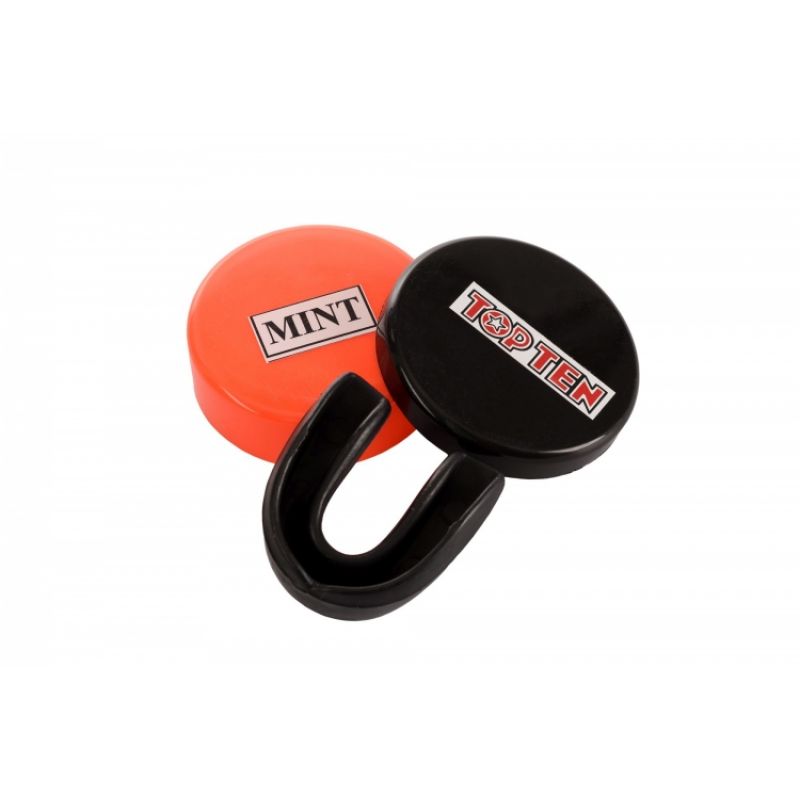 TOP TEN Mouthguards - OZ-TT MINT SENIOR czarny protectors and knee pads