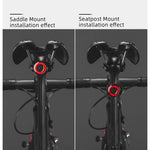 Rockbros Q3 Rear Bike Light with Smart Stop System - Black fekete lights, tourist equipment