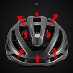 Rockbros HC-58BK-M Bike Helmet 55-58 cm - Black and Gray czarny || szary \ 55-58 cm helmets, lights