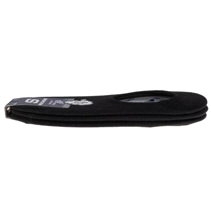 Skechers 3pk Mens Non Terry No Show S112219-BLK Black 41-46 General
