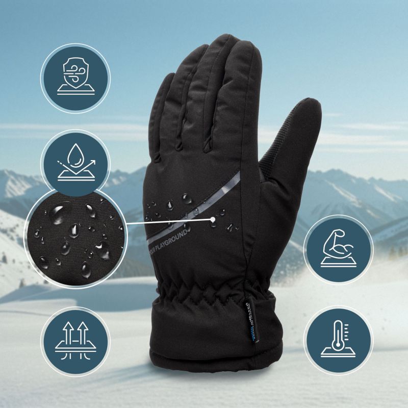 Meteor Hiemis winter gloves L black uniw kesztyű