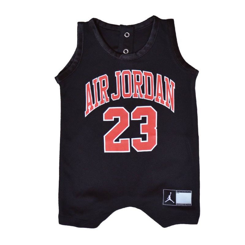 Baby Air Jordan DNA Romper Bodysuit Black -