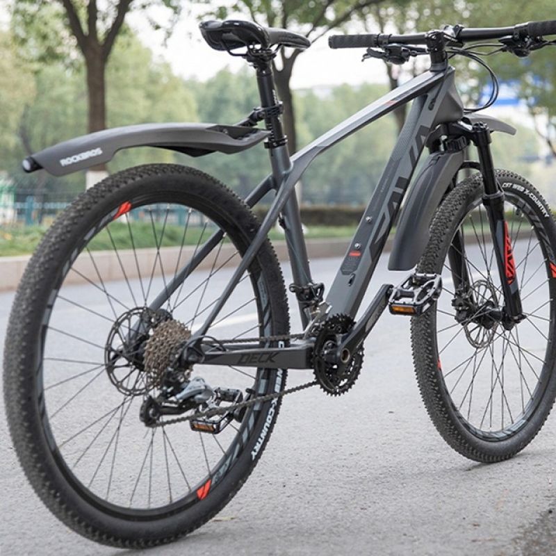 Rockbros Mudguard with Red LED Light - Black