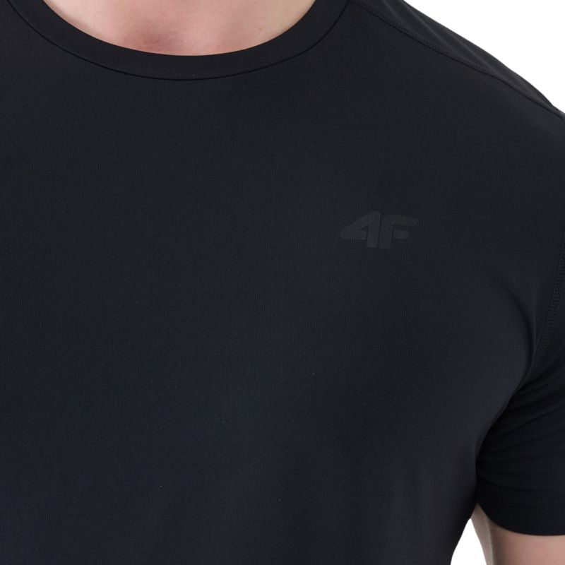 4F Men's T-shirt M1785 deep 20S fekete ruházat 4FWSS26TFTSM178520S