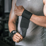 Rockbros 0431001 sports wristband - black (2 pcs.) fekete wirstbands, headbands