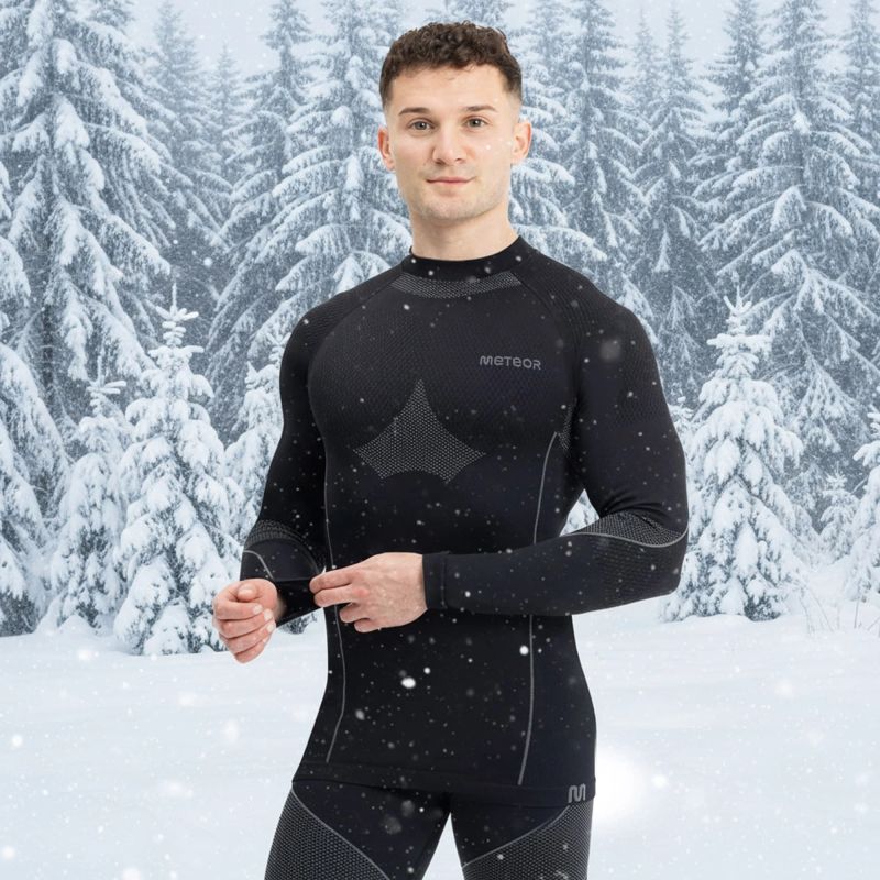 Meteor thermal underwear M/LM fekete férfi termoaktív ruha 16687
