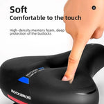 Rockbros AQ-6090B bicycle saddle - black and blue