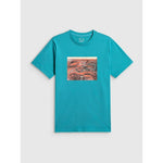 4F Men's regular printed T-shirt férfi póló 4FRSS26TTSHM4238-35S