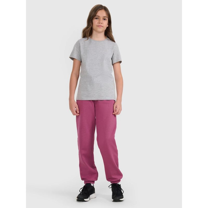 4F Regular plain girls' T-shirt póló
