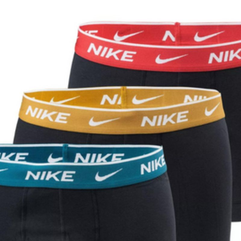 Men's Nike Trunk 3PK Boxer 3-Pack - 0000KE1008-C4R fekete short