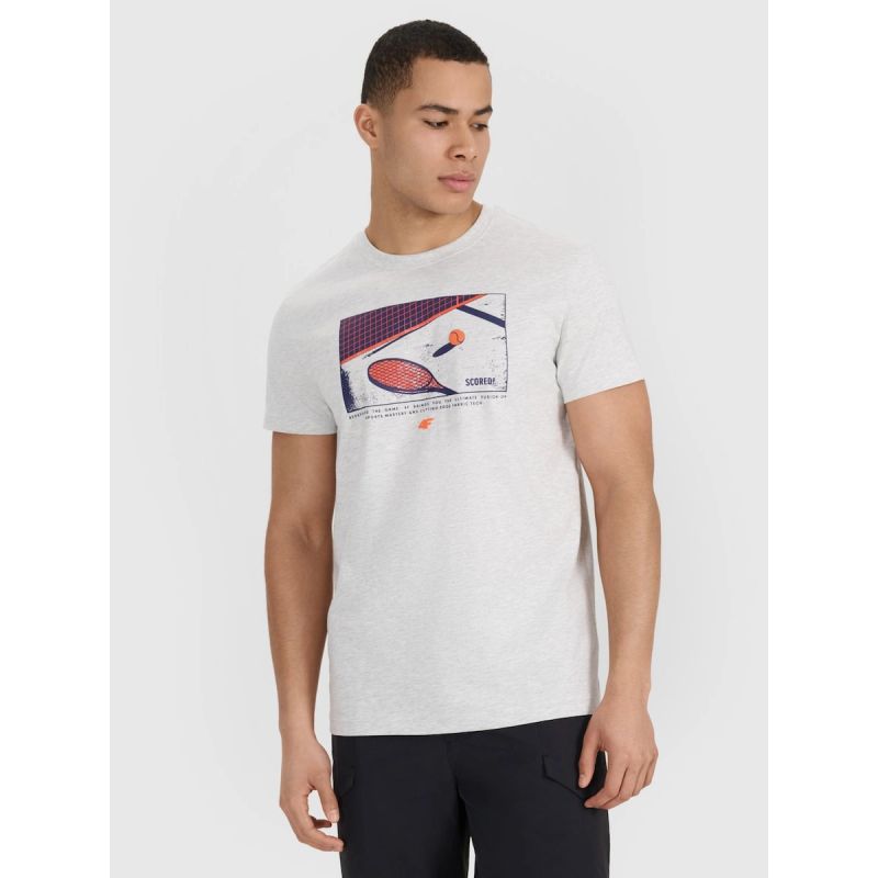 4F Men's regular printed T-shirt póló 4FRSS25TTSHM2980-27M