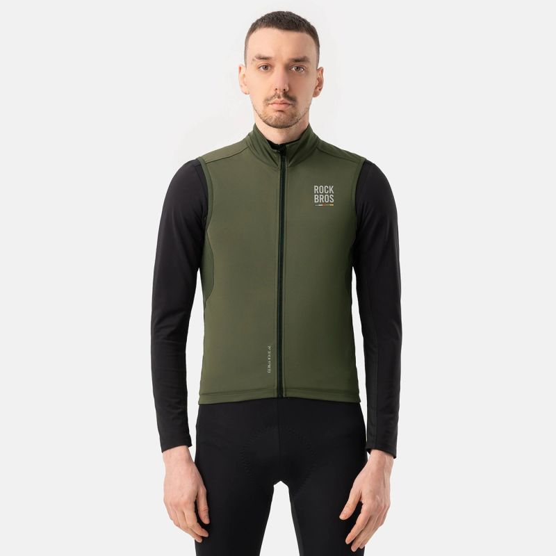 Rockbros ROAD TO SKY insulated windproof vest S - green s \ zielony vests
