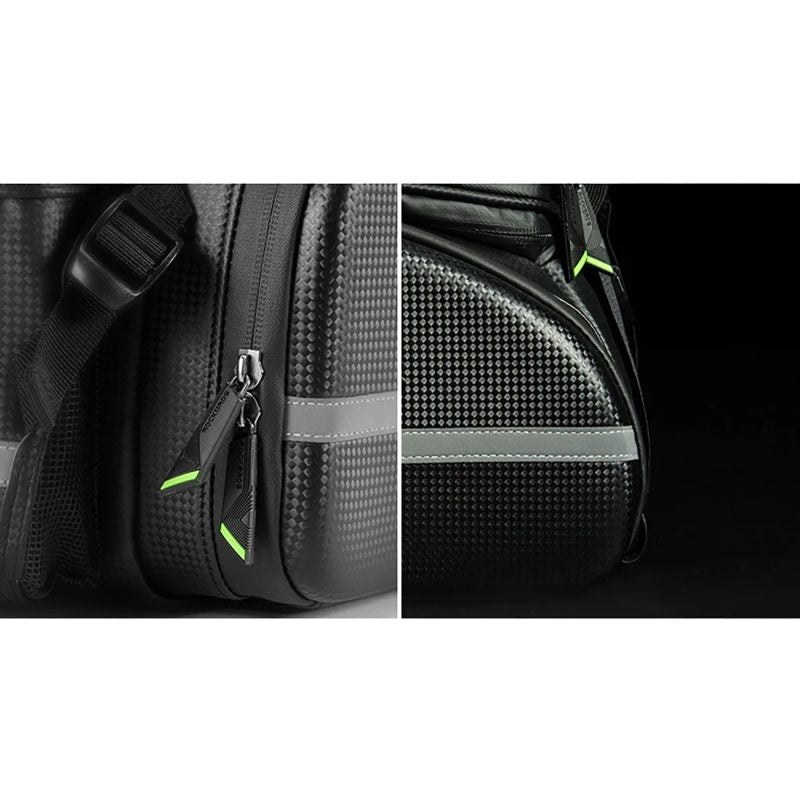Rockbros A6-6 bicycle for trunk, 35 l, with fold-out pockets - black fekete táska