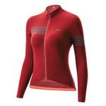 Rockbros TVI Women's Long Sleeve Cycling Jersey Fall/Winter L - Red l \ czerwony kötött sapka 15310002003-211743