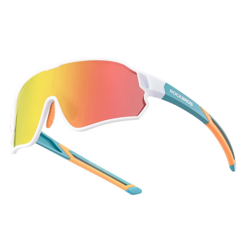 Rockbros 14110009003 polarized cycling glasses for children 8-14 years old - green and white zielony || biały napszemüveg 7307366666332-163753