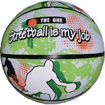 Enero Solid Basketball Size 7 Green And White fehér labda