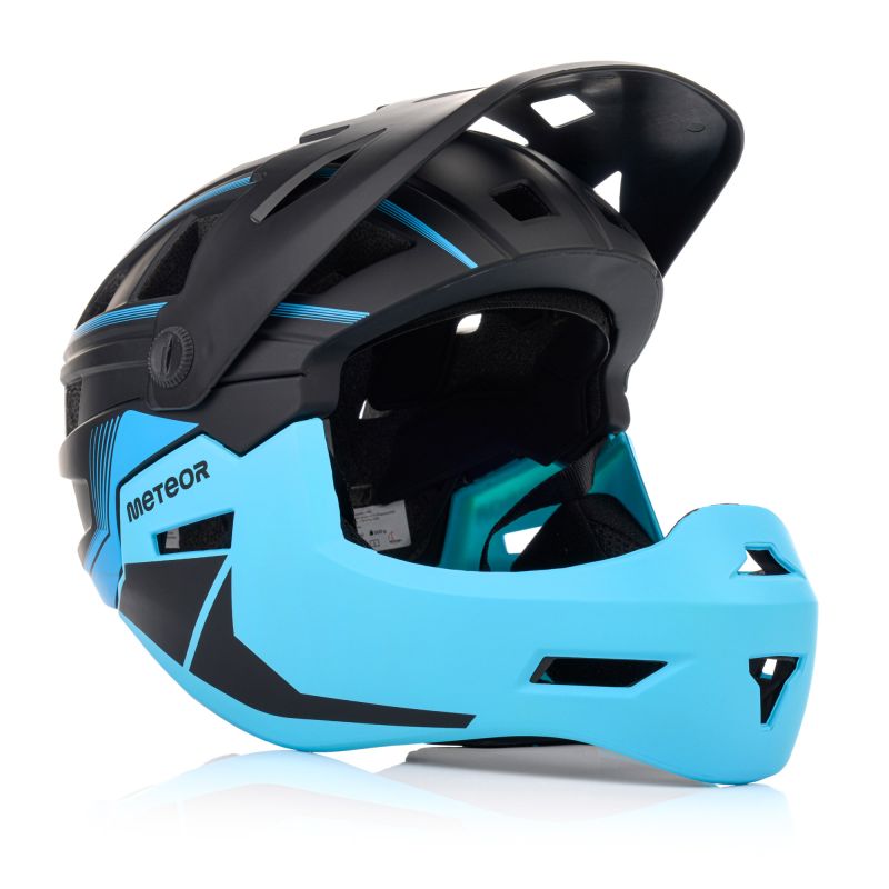 Meteor Hydra M Full-Face Bike Helmet 55-58 cm Black/Blue uniw sisak 17898