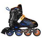 NH18190A 4-in-1 BRAVE BLUE-ORANGE ROLLER SKATES SIZE S (29-33) WITH NILS EXTREME HOCKEY BOARD narancssárga utcai cipő