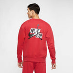 AIR Jordan Jumpman Fleece Sweatshirt Red - piros pulóver