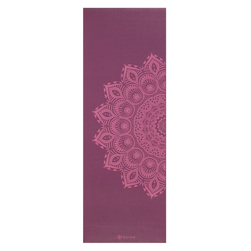 Gaiam Purple Mandala yoga mat 6mm 62202 Edzőfelszerelés