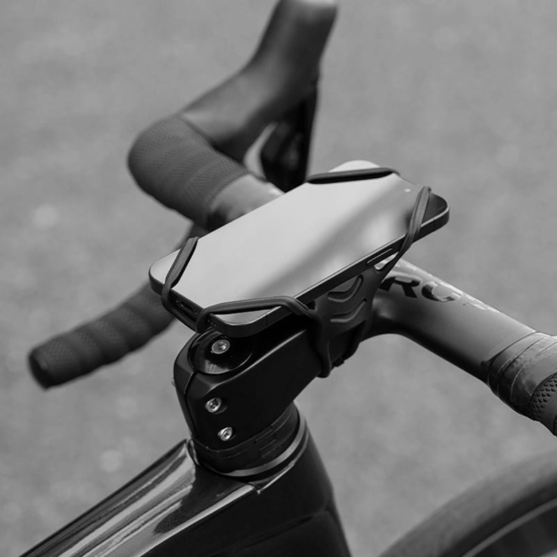 Rockbros Silicone Bike Phone Holder 4-7" - Black fekete telefontartó 304004-211839