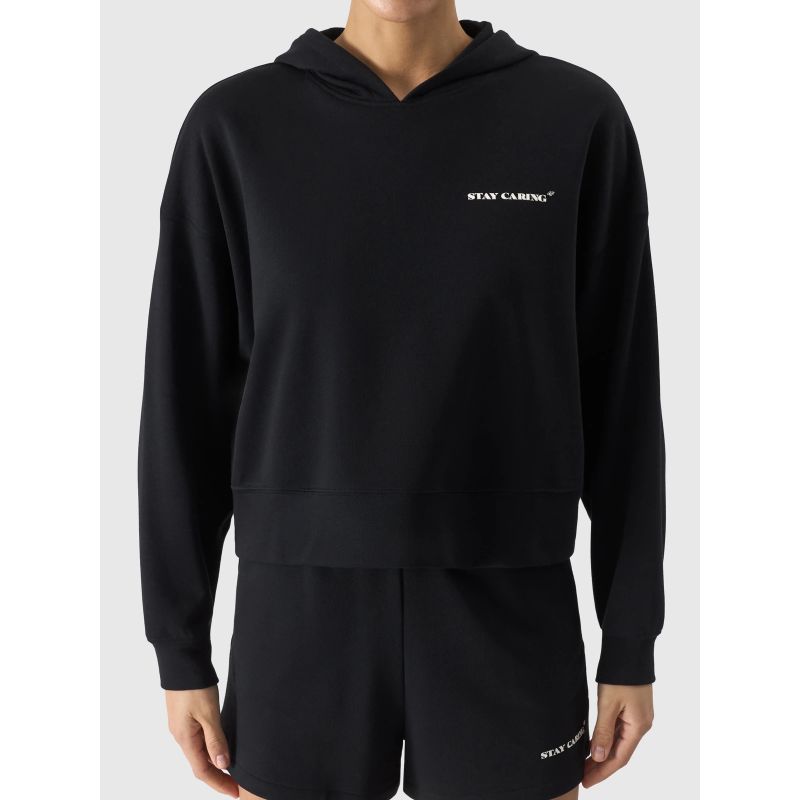 4f Women's sweatshirt with hood, open, 4FWSS24TSWSF1003-20S General