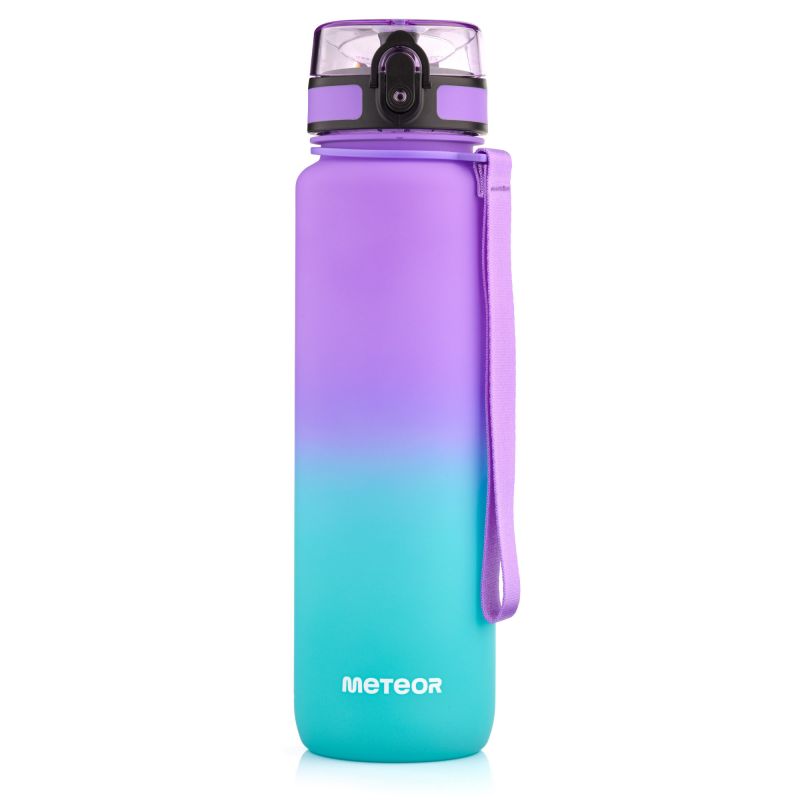 Meteor Bottle 1000 ml purple/blue uniw water bottles, training equipment