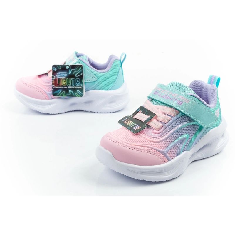 Skechers Color Breeze LED Children's Sports for Girls Turquoise türkiz utcai cipő