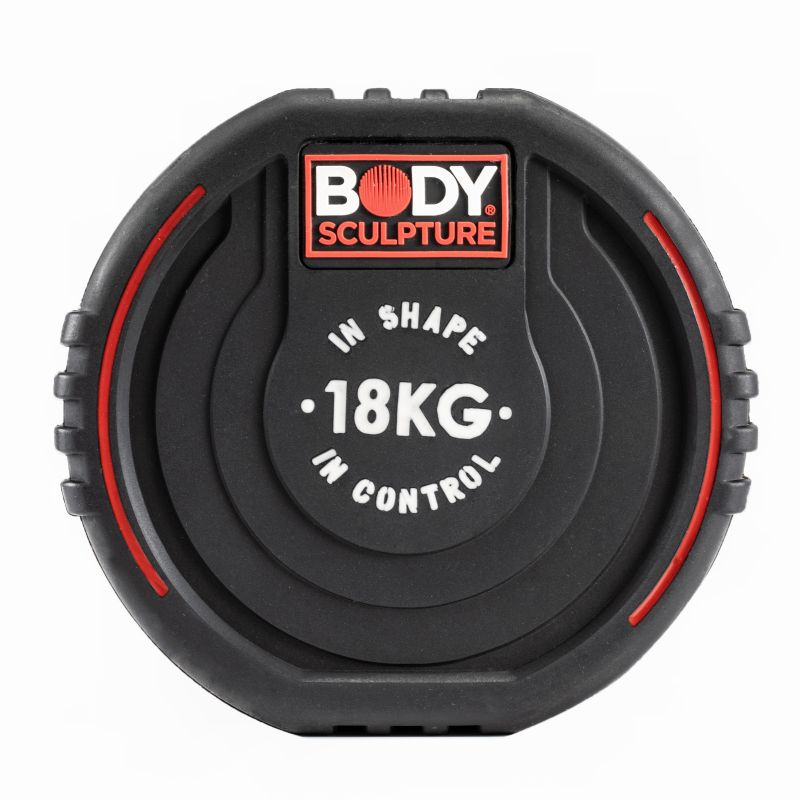 Body Sculpture TPU dumbbell BW 133 18 KG fekete edzőfelszerelés BW13318KG