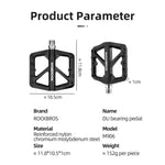 Rockbros bicycle pedals black fekete kerékpár SIM906-BK