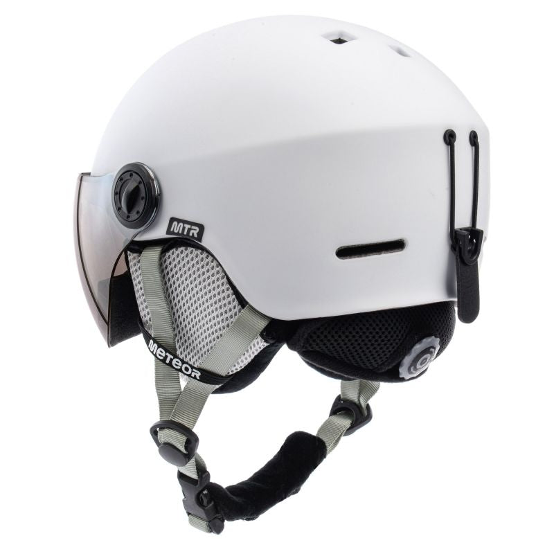 Meteor Falven S ski helmet 53-55 cm white uniw helmets