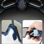 Rockbros SP258 ROAD TO SKY Cycling Glasses Polarized Blue Lenses - Navy Blue granatowy training equipment