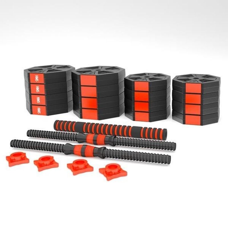HMS Composite dumbbell SGC40 40kg + barbell póló 17-57-032