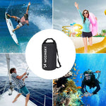 Wozinsky WWK-10 waterproof bag for kayak 10l - black fekete sup 304004-196027