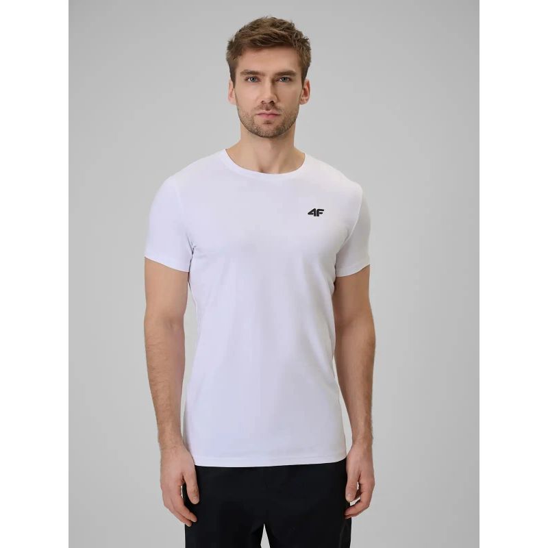 4F Men's plain cotton T-shirt 5xl ruházat 4FWMM00TTSHM3340-10S