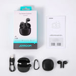 head Joyroom JR-FB1 Funpods Bluetooth 6.0 In-Ear TWS Wireless Headphones - Black fekete headsets