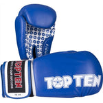 TOP TEN "FIGHT" RTT-2 Boxing Gloves 10 oz (WAKO APPROVED) czerwony kesztyű