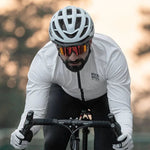 Rockbros ROAD TO SKY Windproof Insulated Cycling Jersey L - White l \ biały pulóver