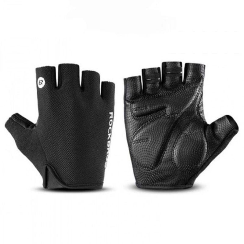 Rockbros cycling gloves size - black fekete kesztyű