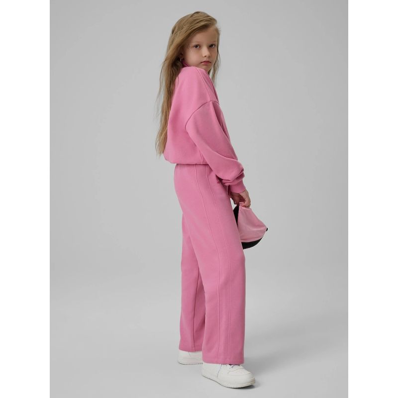 4F Girls' straight leg sweatpants ruházat 4FJRSS26TTROF1727-54S
