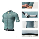 Rockbros 15120014017 ROAD TO SKY men's cycling jersey, short sleeve, M - gray-blue m \ niebieski póló