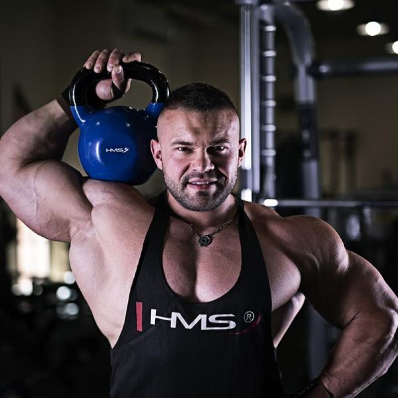 HMS Blue KNV12 cast iron kettlebell 12kg kék kiegészítő 17-64-043